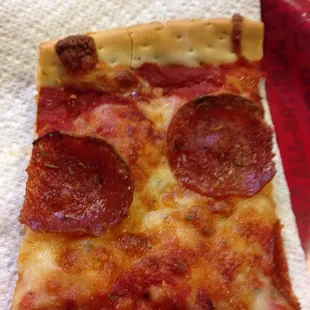 This is they're idea of "extra dbl pepperoni"