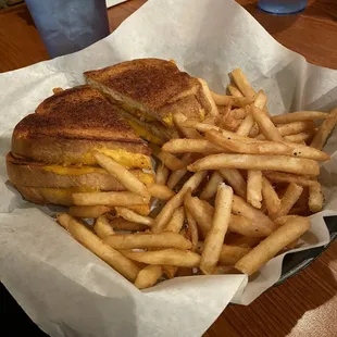 Double grilled cheese