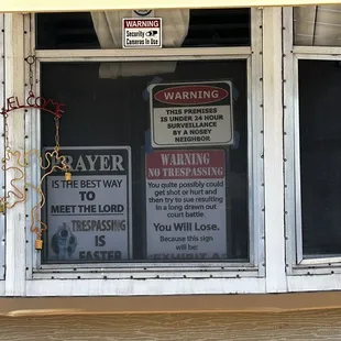 My neighbors front window. Does that seem friendly?