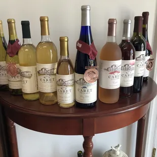 Selection of wine and wine winners