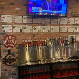 Beer descriptions up at the counter. My fav was the Sexy Rexy Red Ale