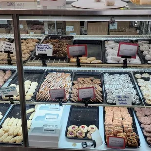 a variety of pastries