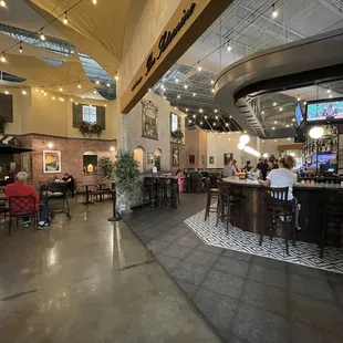 the interior of the restaurant