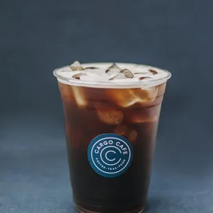 a cup of iced coffee