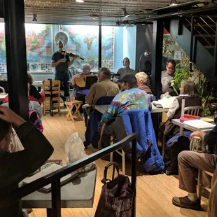 Local musicians performing, ~6:30pm on 11/1/17