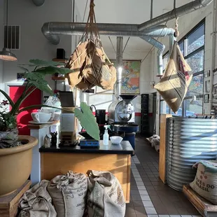the inside of a coffee shop