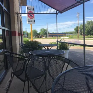 outside