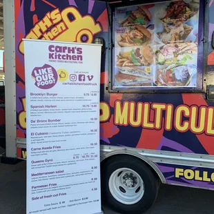 Menu and food pictures