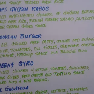 Continuation of the menu! You guys have to go and try it. I highly recommend it!