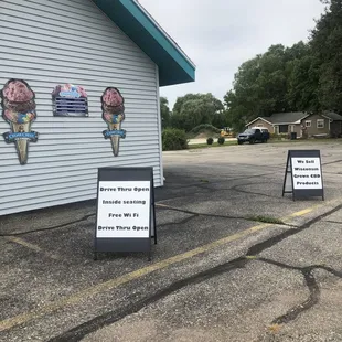 Outside - drive thru
