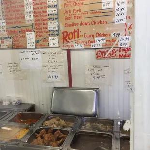 a variety of food items