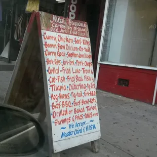 The sign of what they serve