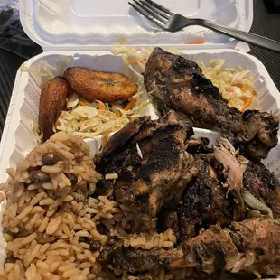 Usually a lot more food than this.