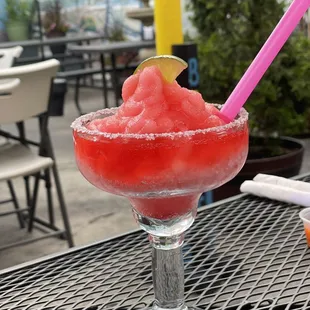 Frozen strawberry margarita