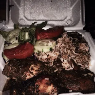 Jerk chicken from Caribbean kitchen