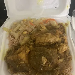 The curry chicken is on point!