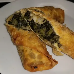Callaloo eggrolls