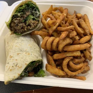 Jerk chicken wrap