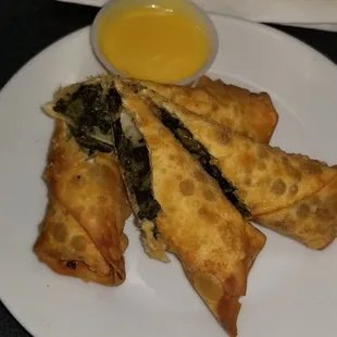 Callaloo eggrolls