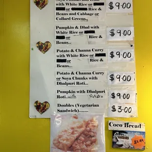 Vegetarian Menu