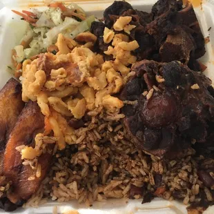 Delicious authentic Caribbean food