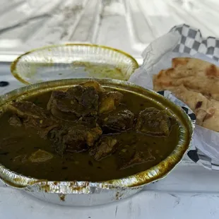 curry goat n buss up