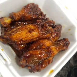 Jamaican  Mango Jerk Chicken wings