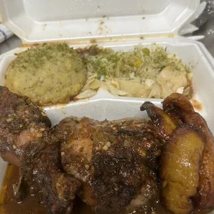 Jerk Chicken with Sweet Mashed Potato