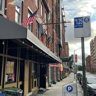 a view of a city street
