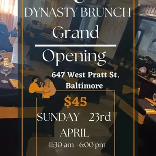 the grand opening of the restaurant
