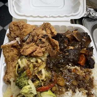 Fried Chicken and Oxtail