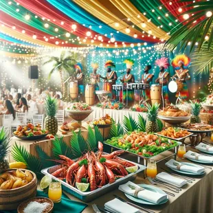 Banquets are our specialty: Caribbean Cuisine