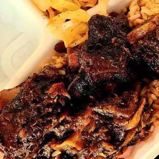 Oxtail, cabbage rice &amp; bean