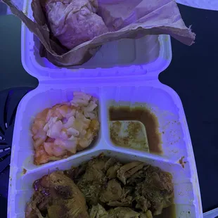 Mac &amp; Curry Chicken Roti