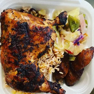 Jerk chicken platter