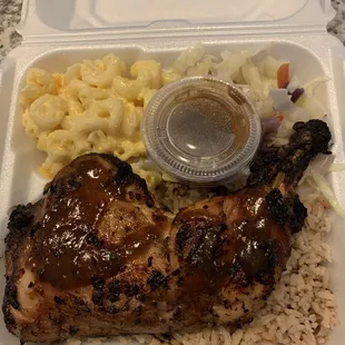 The original jerk chicken, 10/10 great flavor and char grilled ends. Juicy and not dry