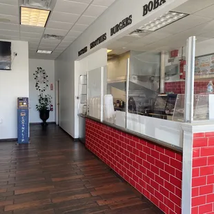 the interior of the restaurant