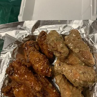 Spicy honey glazed wings