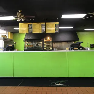 Place your order at the counter.