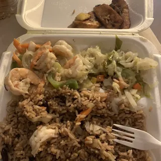 stir fry shrimp entree