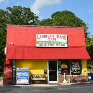 the front of the restaurant