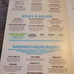 the menu