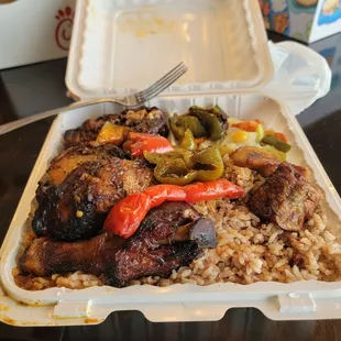 Jerk Chicken  Meal Jamaican Jerk Chicken with Dark Meat