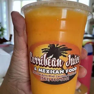 Mango papaya orange shake