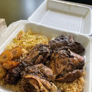 Dinner size jerk chicken!
