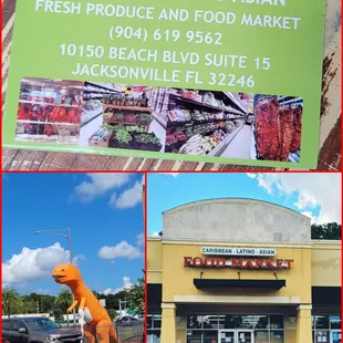 Business Card. Look for the Dinosaur if you cannot find the place