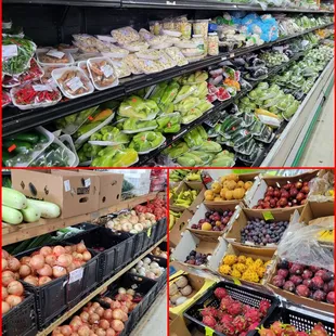 Nicely stocked produce...