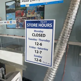 New store hours