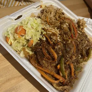 Breaded tilapia plate! Amazing spice and flavor.