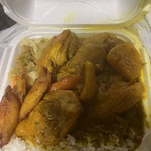 large curry chicken
